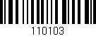 Código de barras (EAN, GTIN, SKU, ISBN): '110103'