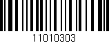 Código de barras (EAN, GTIN, SKU, ISBN): '11010303'