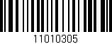 Código de barras (EAN, GTIN, SKU, ISBN): '11010305'