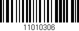Código de barras (EAN, GTIN, SKU, ISBN): '11010306'