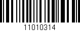 Código de barras (EAN, GTIN, SKU, ISBN): '11010314'