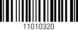 Código de barras (EAN, GTIN, SKU, ISBN): '11010320'