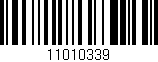 Código de barras (EAN, GTIN, SKU, ISBN): '11010339'