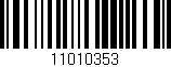 Código de barras (EAN, GTIN, SKU, ISBN): '11010353'