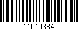 Código de barras (EAN, GTIN, SKU, ISBN): '11010384'