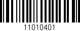 Código de barras (EAN, GTIN, SKU, ISBN): '11010401'