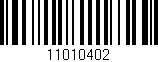 Código de barras (EAN, GTIN, SKU, ISBN): '11010402'