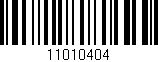 Código de barras (EAN, GTIN, SKU, ISBN): '11010404'