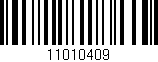 Código de barras (EAN, GTIN, SKU, ISBN): '11010409'