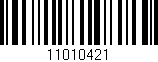 Código de barras (EAN, GTIN, SKU, ISBN): '11010421'