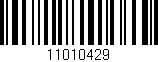 Código de barras (EAN, GTIN, SKU, ISBN): '11010429'