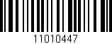 Código de barras (EAN, GTIN, SKU, ISBN): '11010447'
