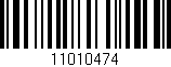 Código de barras (EAN, GTIN, SKU, ISBN): '11010474'