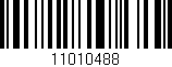 Código de barras (EAN, GTIN, SKU, ISBN): '11010488'