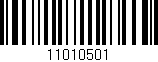 Código de barras (EAN, GTIN, SKU, ISBN): '11010501'
