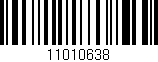 Código de barras (EAN, GTIN, SKU, ISBN): '11010638'