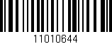 Código de barras (EAN, GTIN, SKU, ISBN): '11010644'