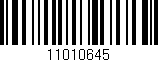 Código de barras (EAN, GTIN, SKU, ISBN): '11010645'