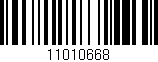 Código de barras (EAN, GTIN, SKU, ISBN): '11010668'