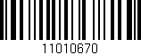 Código de barras (EAN, GTIN, SKU, ISBN): '11010670'