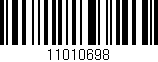 Código de barras (EAN, GTIN, SKU, ISBN): '11010698'
