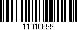 Código de barras (EAN, GTIN, SKU, ISBN): '11010699'