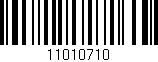 Código de barras (EAN, GTIN, SKU, ISBN): '11010710'