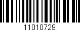 Código de barras (EAN, GTIN, SKU, ISBN): '11010729'