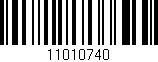 Código de barras (EAN, GTIN, SKU, ISBN): '11010740'