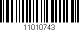 Código de barras (EAN, GTIN, SKU, ISBN): '11010743'