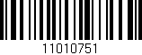 Código de barras (EAN, GTIN, SKU, ISBN): '11010751'