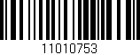 Código de barras (EAN, GTIN, SKU, ISBN): '11010753'