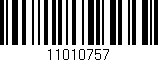 Código de barras (EAN, GTIN, SKU, ISBN): '11010757'