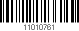 Código de barras (EAN, GTIN, SKU, ISBN): '11010761'