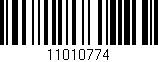Código de barras (EAN, GTIN, SKU, ISBN): '11010774'