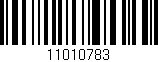 Código de barras (EAN, GTIN, SKU, ISBN): '11010783'