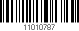 Código de barras (EAN, GTIN, SKU, ISBN): '11010787'