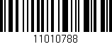 Código de barras (EAN, GTIN, SKU, ISBN): '11010788'