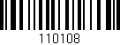 Código de barras (EAN, GTIN, SKU, ISBN): '110108'