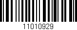 Código de barras (EAN, GTIN, SKU, ISBN): '11010929'