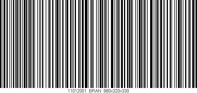 Código de barras (EAN, GTIN, SKU, ISBN): '11012001/BRAN_980x320x330'