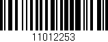 Código de barras (EAN, GTIN, SKU, ISBN): '11012253'