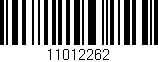 Código de barras (EAN, GTIN, SKU, ISBN): '11012262'