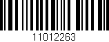 Código de barras (EAN, GTIN, SKU, ISBN): '11012263'