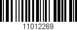 Código de barras (EAN, GTIN, SKU, ISBN): '11012269'