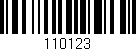Código de barras (EAN, GTIN, SKU, ISBN): '110123'
