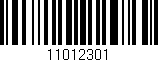 Código de barras (EAN, GTIN, SKU, ISBN): '11012301'