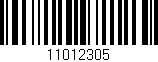 Código de barras (EAN, GTIN, SKU, ISBN): '11012305'
