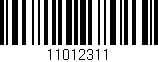 Código de barras (EAN, GTIN, SKU, ISBN): '11012311'