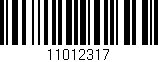 Código de barras (EAN, GTIN, SKU, ISBN): '11012317'